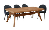 Stół Wacław prostokątny drewniany rozkładany w stylu rustykalnym  110 cm x 200 - 300 cm T48