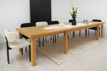 Stół duży, prostokątny, rozkładany 90 cm x 200-450 cm T52