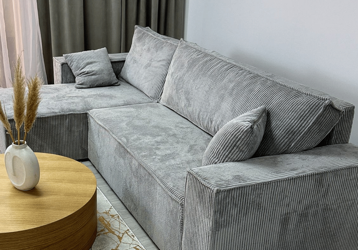 Narożnik uniwersalny z funkcją spania DENIS 244x142 cm