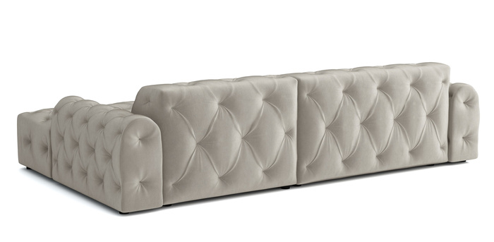 Stylowy narożnik z eleganckimi pikowaniami Candy 260x170 cm