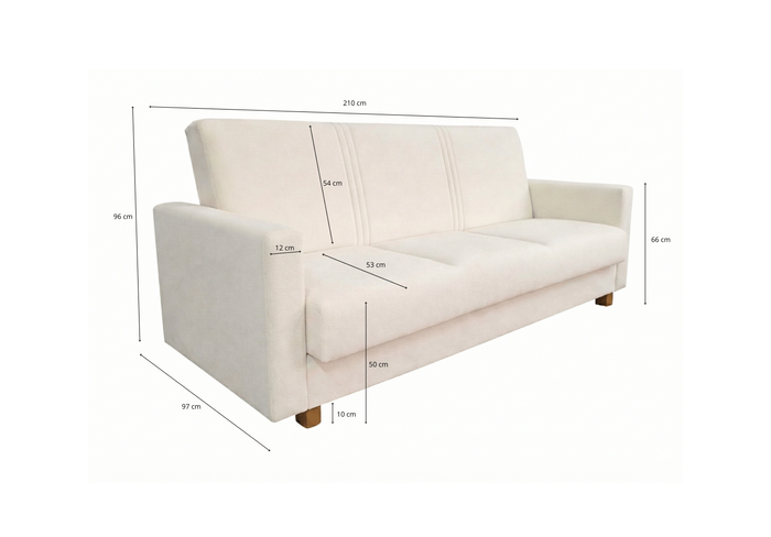 Wersalka z funkcją spania ALICE 210x97 cm