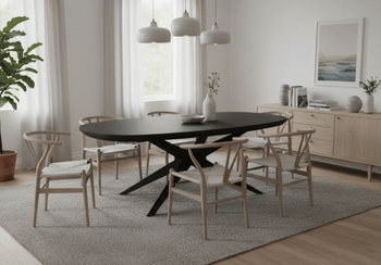 Stół owalny dębowy rozkładany GNIEWKO T79 110x200-300 cm