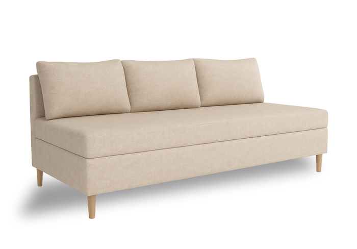 Łóżko kontynentalne pojedyncze IKAR z pojemnikiem 84x200 cm