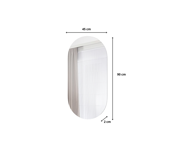Lustro Harmonia 90x45x2 cm