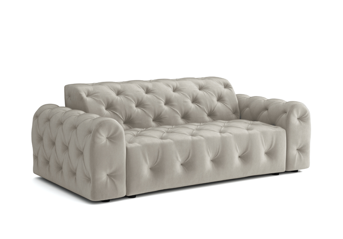 Sofa 3-osobowa z eleganckimi pikowaniami CANDY 230x107 cm