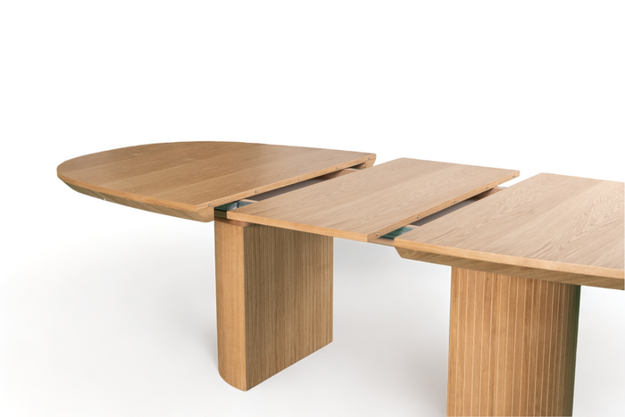 Stół Paweł rozkładany na ryflowanej nodze 110 cm x 200 - 300 cm T72