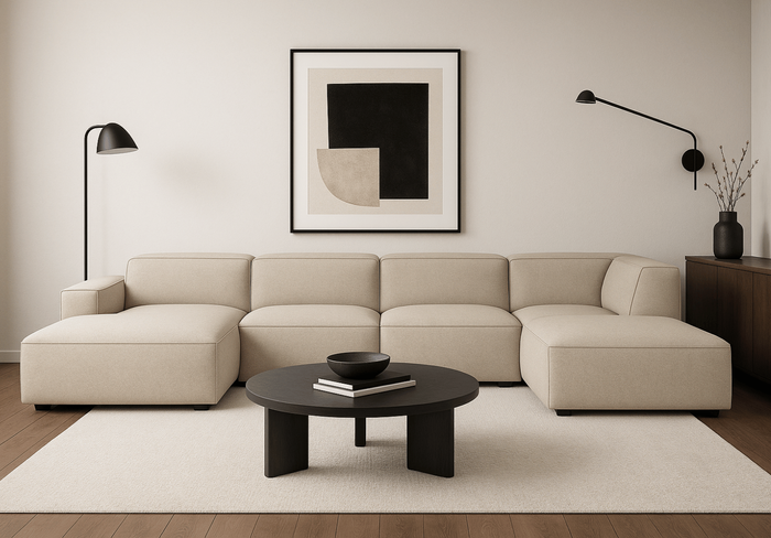 Narożnik lewostronny 7-osobowy LUCAS 364x262 cm