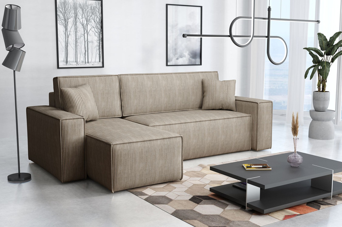 Narożnik Denis z funkcją spania 244x142 cm