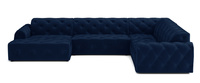 Stylowy narożnik z eleganckimi pikowaniami Candy 334x254 cm