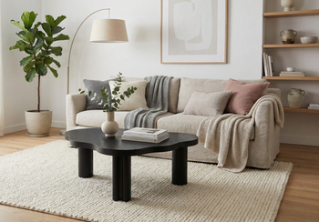 Stolik kawowy, CUMULUS z fornirem dębowym 100 x 63 cm