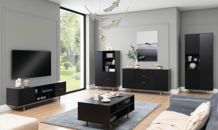 Aurora Maxi komoda z pionowymi żłobieniami