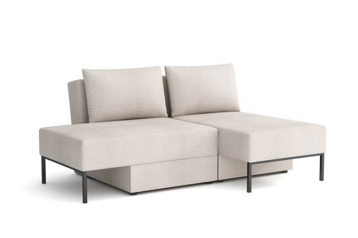 Wielofunkcyjna sofa narożna z funkcją spania TOMI 165x205 cm