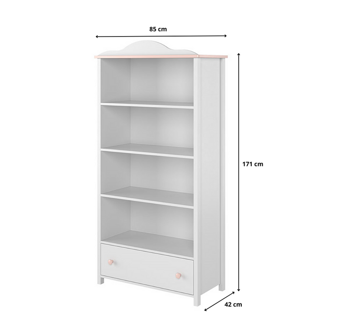 Regał Lyssa 85x171x42 cm