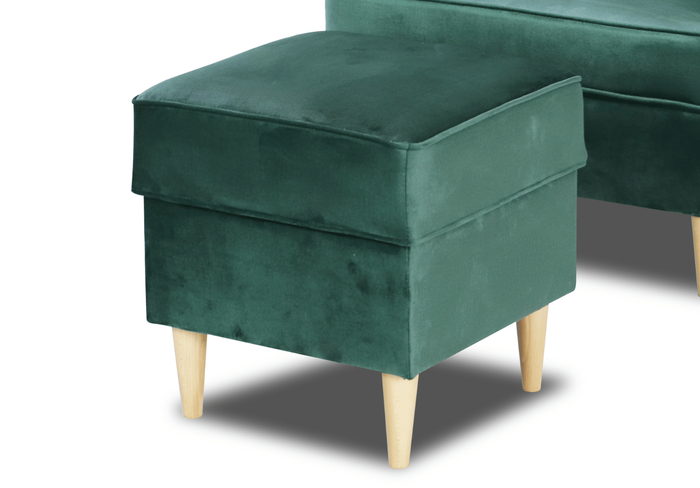 Pufa z pikowaniem RIO 40x43 cm