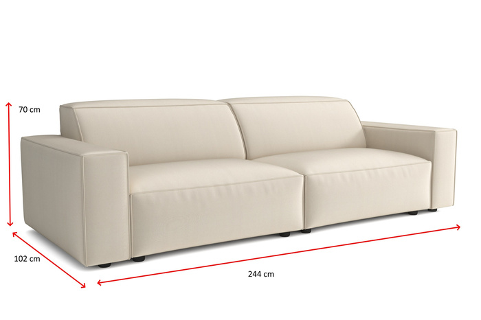 Sofa 3 osobowa Lucas 244x102 cm