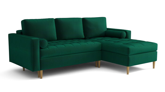 Elegancki narożnik z funkcją spania Florencja 240x175 cm 