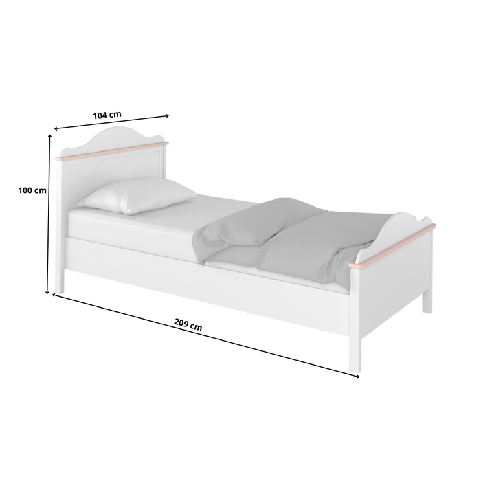 Łóżko Lyssa 104x100x209 cm