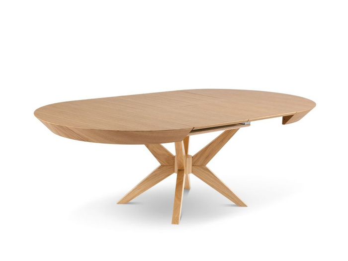 Stół Franek nowoczesny, okrągły, rozkładany 120 cm - 220 cm T66