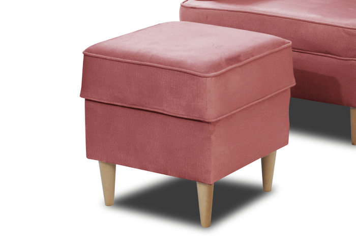 Pufa z pikowaniem RIO 40x43 cm