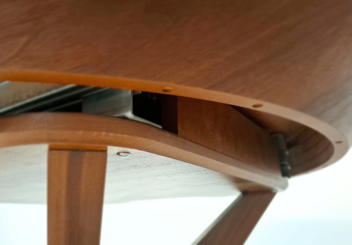 Stół nowoczesny, okrągły, rozkładany FRANEK T66 130-230 cm