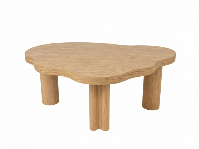 Stolik kawowy, CUMULUS z fornirem dębowym 100 x 63 cm