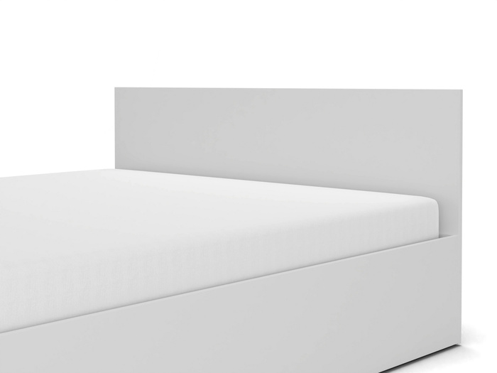 Łóżko drewniane białe z materacem ATENA 160x200cm