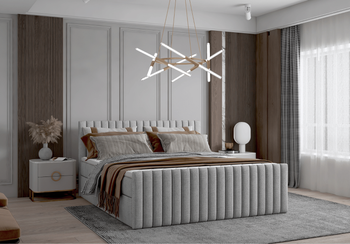 Łóżko kontynentalne boxspring HERA 202x222 cm