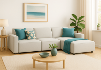 Narożnik 3-osobowy prawostronny LUCAS 284x166 cm