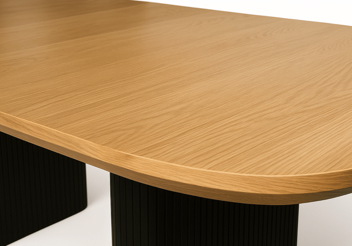 Stół rozkładany na ryflowanej nodze PAWEŁ T72 110x200-300 cm