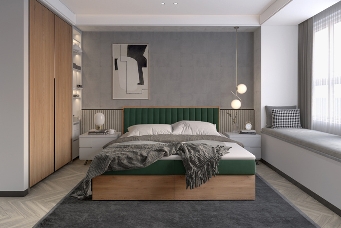 Łóżko Kontynentalne ERIS 160x200cm