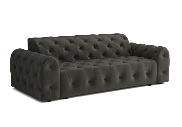 Sofa 4-osobowa z eleganckimi pikowaniami CANDY 255x107 cm