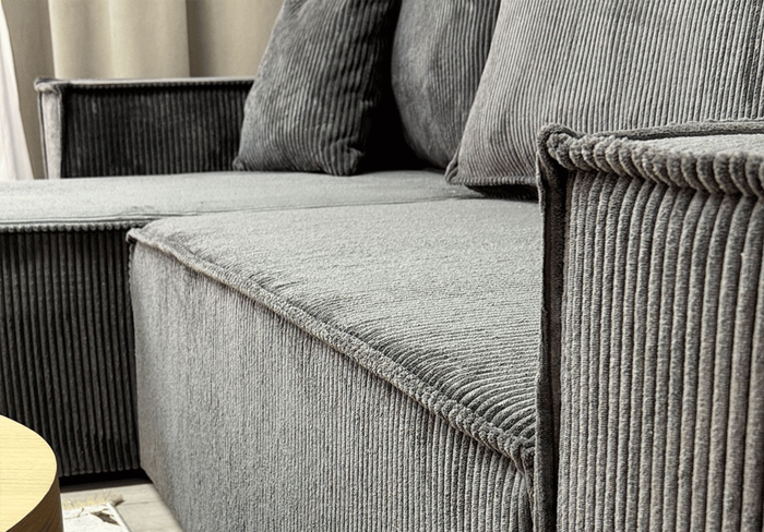 Narożnik uniwersalny z funkcją spania DENIS 244x142 cm