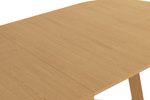 Stół Olaf okrągły drewniany  rozkładany dąb naturalny 130 - 230 cm T40