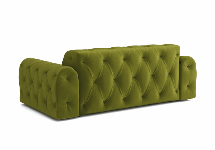 Sofa 3-osobowa z eleganckimi pikowaniami CANDY 230x107 cm