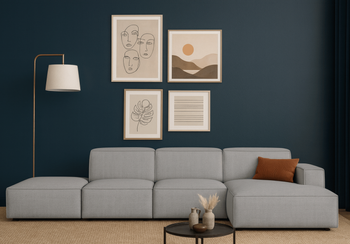 Narożnik 5-osobowy prawostronny z pufą LUCAS 340x166 cm