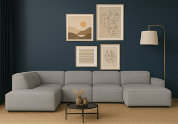 Narożnik prawostronny 7-osobowy LUCAS 364x262 cm