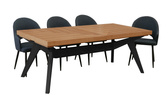 Stół Wacław prostokątny drewniany rozkładany w stylu rustykalnym  100 cm x 200 - 300 cm T48