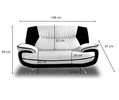 Nowoczesna tapicerowana sofa 3-osobowa do salonu ONYX