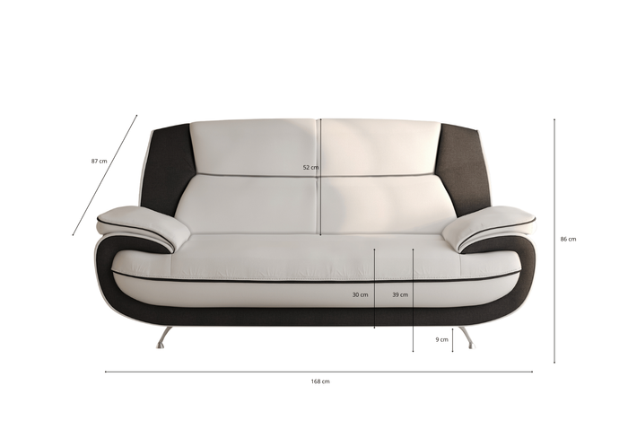  Zestaw wypoczynkowy ONYX 3-2-1 – nowoczesny komplet do stylowego salonu