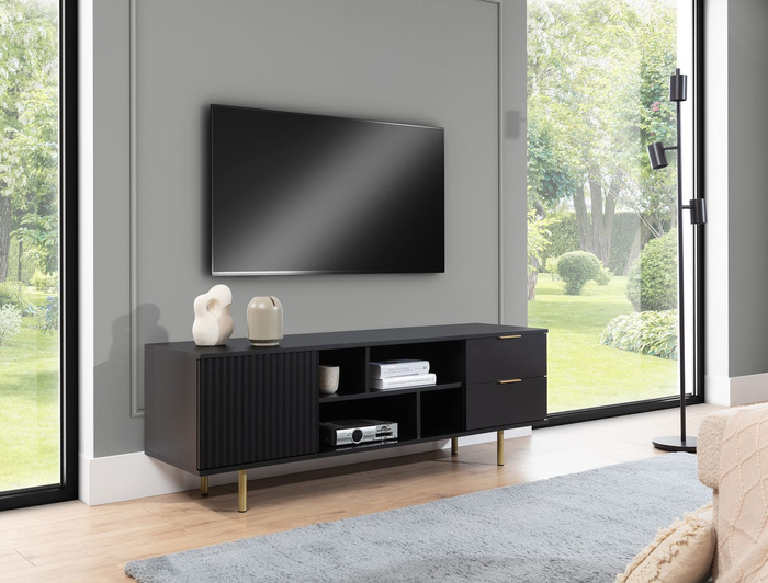 Aurora RTV 150 cm szafka z pionowymi żłobieniami 