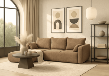 Narożnik lewostronny z funkcją spania LUNA 255x165 cm