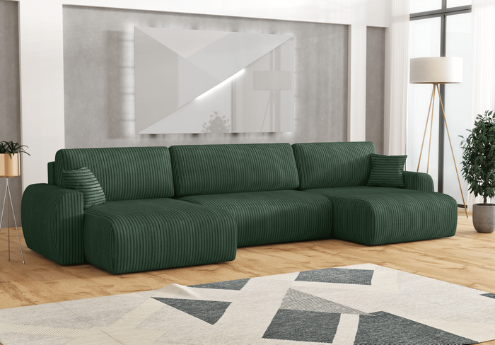 Narożnik z funkcją spania DORATO U 342x142 cm