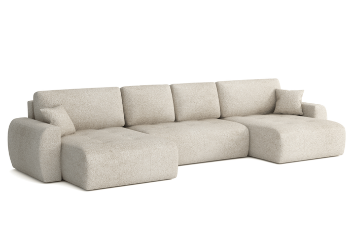 Narożnik z funkcją spania U MOET 342x142 cm