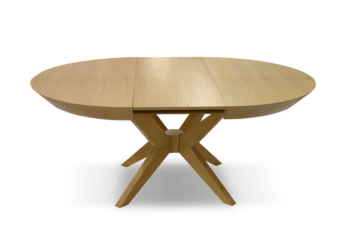 Stół nowoczesny, okrągły, rozkładany FRANEK T66 130 cm-230 cm