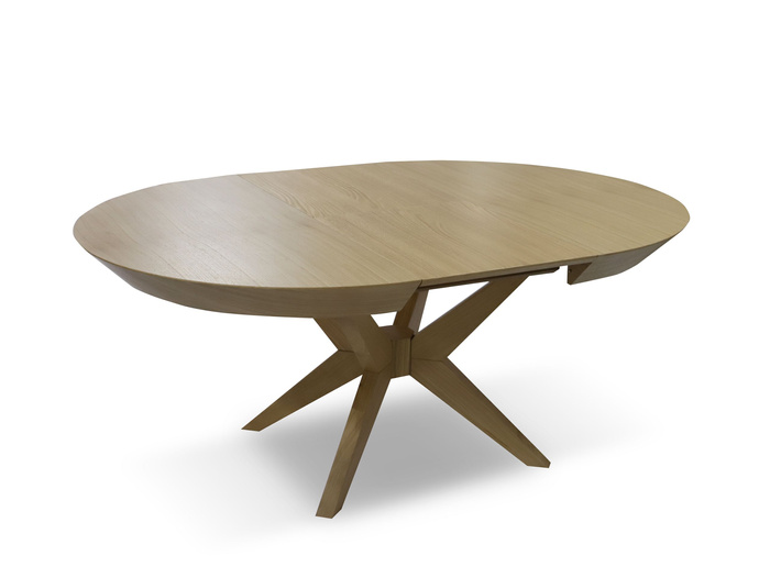 Stół Franek nowoczesny, okrągły, rozkładany 120 cm - 220 cm T66