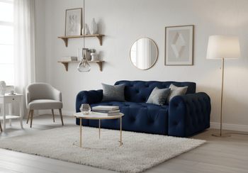 Sofa 2-osobowa z eleganckimi pikowaniami CANDY 190x107 cm