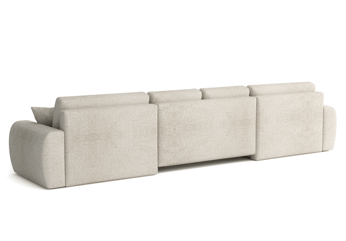 Narożnik z funkcją spania U MOET 342x142 cm