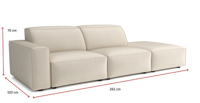 Szezlong Lucas 262x102 cm