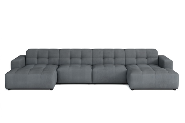 Duży modułowy narożnik Bergo U 364x166 cm