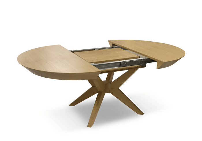 Stół nowoczesny, okrągły, rozkładany FRANEK T66 120-220 cm 